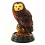Скульптура из янтаря "Мудрая сова", фотография 1. Интернет-магазин ЛАВКА ПОДАРКОВ