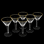 0041026/10772-7110 Набор рюмок д.мартини отв.зол, 140 г, 900/43-лотос