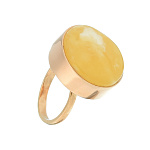 0068215/6,18г Серебро 925* КОЛЬЦО  вст.Янтарь/позолота