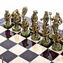 Шахматы с металлическими фигурами "Пираты Карибского моря" 48х48 см, фотография 2. Интернет-магазин ЛАВКА ПОДАРКОВ
