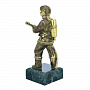 139334 Бронза Скульптура "Пожарный", фотография 2. Интернет-магазин ЛАВКА ПОДАРКОВ