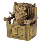 0060311 Сувенир КОЛОКОЛЬЧИК "ЦАРЬ НА ТРОНЕ" Бронза