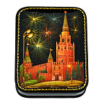 0065122-10*8см  Лаковая миниатюра Палех ШКАТУЛКА "Москва" Воронин 