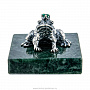 Статуэтка "Лягушка" на каменной подставке. Серебро 925*, фотография 2. Интернет-магазин ЛАВКА ПОДАРКОВ