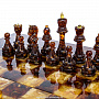 Шахматы с инкрустацией и фигурами из янтаря, фотография 2. Интернет-магазин ЛАВКА ПОДАРКОВ