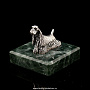 Сувенир из серебра на камне "Спаниель", фотография 2. Интернет-магазин ЛАВКА ПОДАРКОВ