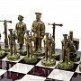 Шахматы с бронзовыми фигурами "Железнодорожные" 48х48 см, фотография 2. Интернет-магазин ЛАВКА ПОДАРКОВ