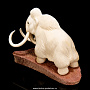 Скульптура из кости "Мамонт" (бивень мамонта, кость кита), фотография 4. Интернет-магазин ЛАВКА ПОДАРКОВ