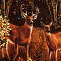 Картина янтарная "Олени" 38х65 см, фотография 2. Интернет-магазин ЛАВКА ПОДАРКОВ