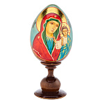 Пасхальное яйцо на подставке "Казанская Божья Матерь"