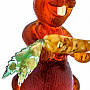 Статуэтка из янтаря "Кролик с морковкой", фотография 8. Интернет-магазин ЛАВКА ПОДАРКОВ