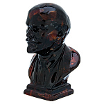 200350 Янтарь Скульптура БЮСТ ЛЕНИН янтарь в полиэф смоле 90 мм