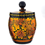 0020240/13,5*13 Хохлома БОЧОНОК 13,5*13см в ассортименте