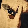 Деревянное настенное панно "Высоцкий" 32,5 х 43 см, фотография 3. Интернет-магазин ЛАВКА ПОДАРКОВ