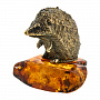Статуэтка с янтарем "Ежик", фотография 5. Интернет-магазин ЛАВКА ПОДАРКОВ