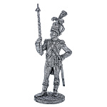 0080109 Олов.миниатюра некраш. 6-11мм Драм-мажор голландских гренадер, 1810-11 гг.