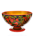 0040490/10*16см Хохлома ЧАШКА-САЛАТНИК10*16см в ассортименте