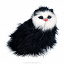 Игрушка из меха "Черная пушистая кошка", фотография 1. Интернет-магазин ЛАВКА ПОДАРКОВ