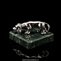 Сувенир из серебра на камне "Такса", фотография 1. Интернет-магазин ЛАВКА ПОДАРКОВ