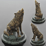 139162 Бронза Скульптура "ВОЛК" малая