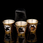 0044143 Златоуст НАБОР "Охотнику":3 стопки  в П/У