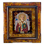Икона янтарная "Николай Чудотворец" 24х26 см, фотография 5. Интернет-магазин ЛАВКА ПОДАРКОВ