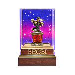 Статуэтка из янтаря и бронзы "Знак Зодиака Весы"