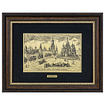 /30*40см Офорт черно-белый  "Старая Москва. Храм Василия Блаженного"