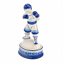 Статуэтка "Боксер". Гжель, фотография 1. Интернет-магазин ЛАВКА ПОДАРКОВ