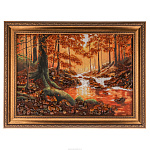 Янтарная картина "Лесной ручей" 72х95 см