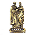 0029781-ПФ Сувенир МАГНИТ "ПЕТР И ФЕВРОНИЯ" металлический ок.7,5см