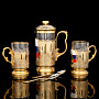 Чайный набор с френч-прессом и подстаканниками "Кремль". Златоуст, фотография 2. Интернет-магазин ЛАВКА ПОДАРКОВ