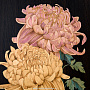 Деревянное настенное панно-триптих "Цветы"  66 х 153 см, фотография 4. Интернет-магазин ЛАВКА ПОДАРКОВ