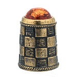 0047104/1900.1 Сувенир Наперсток Жук Египетский Сувенир (коньячный)