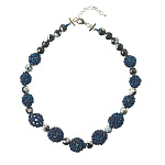 Колье из бисера и натурального камня "Шарм"