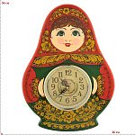 0021009 Хохлома Панно резное с часами "Матрешка"(в/кат.) 34230000000