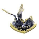 0047340/1340.1 Сувенир Птицы Лебеди Пара на сердце маленькие б/п Сувенир