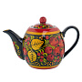Самовар электрический 1,5 л "Яблоко". Хохлома, фотография 7. Интернет-магазин ЛАВКА ПОДАРКОВ