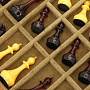 Шахматы деревянные с инкрустацией и фигурами из янтаря "Готика", фотография 12. Интернет-магазин ЛАВКА ПОДАРКОВ