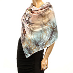 007110003 ПЛАТОК шелк 100% 89*89см ручной подшив в П/У