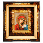 Икона янтарная "Божья Матерь Казанская" 22х24 см, фотография 4. Интернет-магазин ЛАВКА ПОДАРКОВ