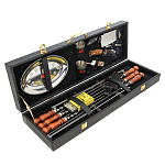 0069142/АА  ШАШЛЫЧНЫЙ НАБОР  в кожаном футляре