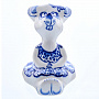 Фигурка "Мышь Любочка". Гжель, фотография 1. Интернет-магазин ЛАВКА ПОДАРКОВ