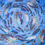 Платок ПавлоПосадский шелковый "Перо павлина", фотография 3. Интернет-магазин ЛАВКА ПОДАРКОВ