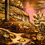 Картина янтарная "Пейзаж. Часовня" 40х60 см, фотография 3. Интернет-магазин ЛАВКА ПОДАРКОВ