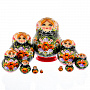 Матрёшка "Маки" 10 мест, фотография 3. Интернет-магазин ЛАВКА ПОДАРКОВ