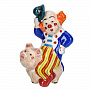 Керамическая статуэтка "Клоун на свинье", фотография 1. Интернет-магазин ЛАВКА ПОДАРКОВ