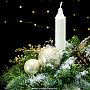 Новогодняя композиция со свечой в кружке, фотография 5. Интернет-магазин ЛАВКА ПОДАРКОВ