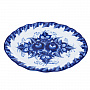 Блюдо "Овал". Гжель, фотография 3. Интернет-магазин ЛАВКА ПОДАРКОВ
