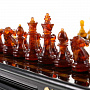 Шахматы-шашки янтарные "Амбассадор" 32х32 см, фотография 14. Интернет-магазин ЛАВКА ПОДАРКОВ
